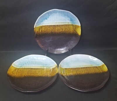 Set of 3 Pier 1 Cassidy Dinner Plates 10 1/2