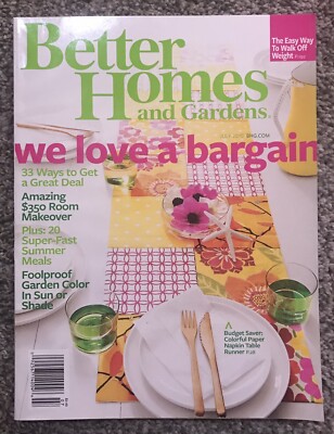 July 2010 Better Homes & Gardens Magazine We Love A Bargain-image