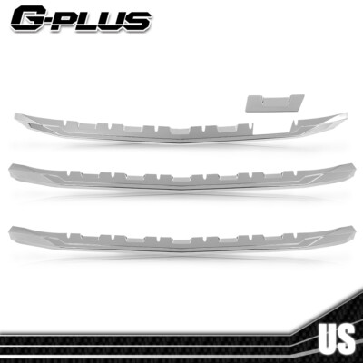 Fit For 2016-2018 Chevy Silverado 1500 Chrome Snap On Grille Overlay Grill Cover-image