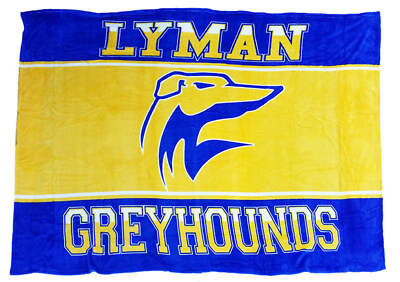 Custom Fundraiser Blanket for Lyman Greyhounds 60