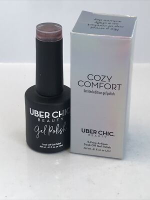 Uber Chic Beauty Gel Polish - Cozy Comfort, Soft Rose-taupe 0.41 fl oz, NIB-image