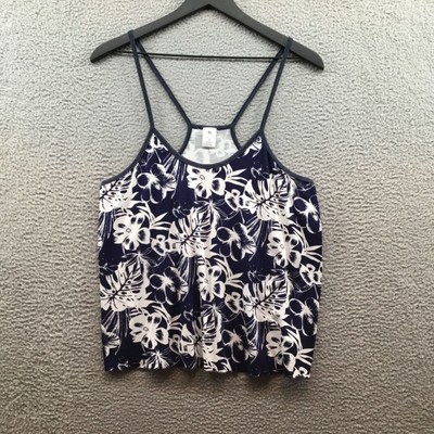 Cozy Rozy Tropical Print Sleep Tank Black M-image