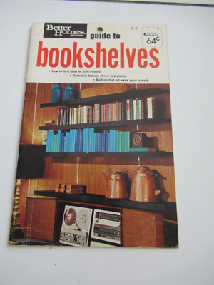 Better Homes and Garden Guide to Bookshelves NM 52 pgs Best price on ebay! 1960s-image