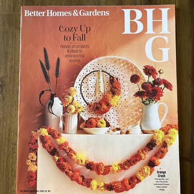 Better Homes & Gardens October 2023 Magazine Cozy Up To Fall-image