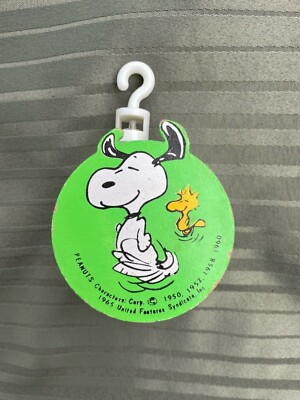 Very Rare Vintage 1965 Wind Up Music Rotating Peanuts Snoopy Christmas Ornament -image