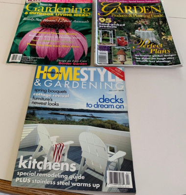3 Vintage 1997 Gardening Magazines Better Homes & Gardens Woman's Day American H-image