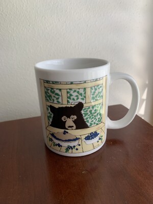 Bergquist Imports Mug Coffee Brown Bear Blueberry Pie Funny Kristin Designs-image