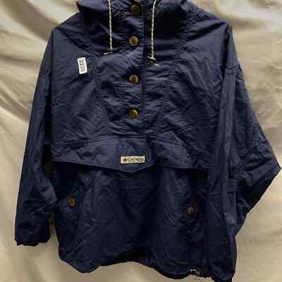 Columbia Jacket Adult Medium Blue Long Sleeve Wind Breaker 90s Women’s-image