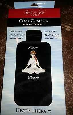 Hot Water Bottle Cozy Comfort-heat therapy, bed warmer, tension tamer, no stress-image