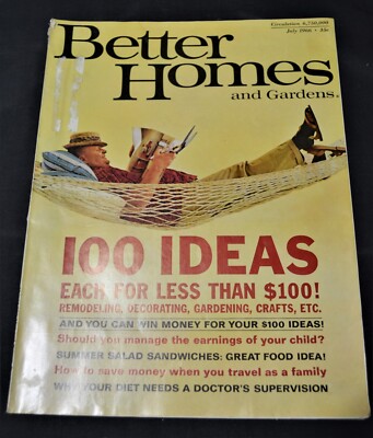Vintage July 1966 Better Homes & Gardens, Great Ads, House, Recipes, Women's-image