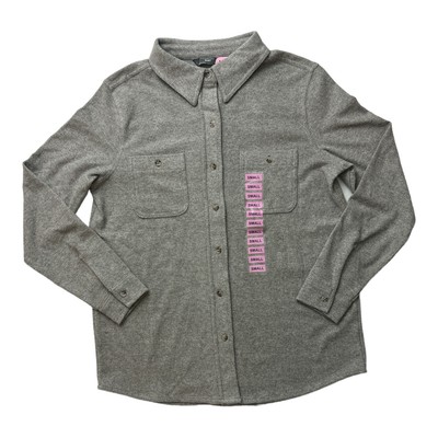Member's Mark Women's Lightweight Cozy Knit Button-Down Top (Medium Grey-image
