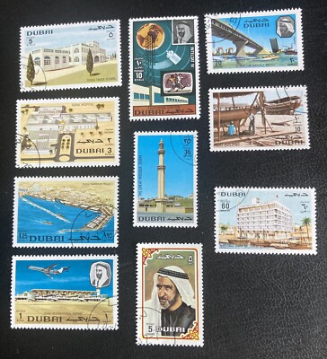 Dubai: Used complete set of 10. SC # 134-143 great value !!! lot #12-870-image