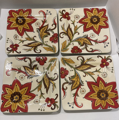 Pier 1 Imports Square Salad Plates Carynthum 9