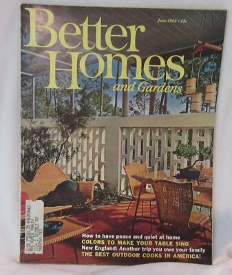 BETTER HOMES AND GARDENS ~JUNE 1962~ GOOD CONDITION-image