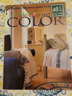 Better Homes An Garden Express Yourself With Color Book Paper Back.-image