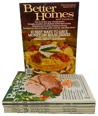 BETTER HOMES & GARDENS Magazine LOT of 9 1975 Holiday + 2 BBQ Cookbooks 1979-81-image