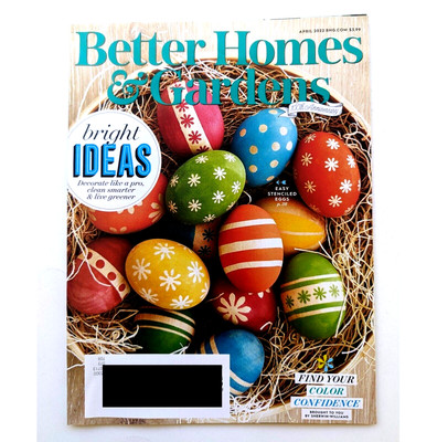 Better Homes & Gardens Magazine April 2022 100th Anniversary Easter Bright Ideas-image