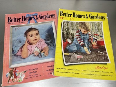 Lot of 2 Vintage Better Homes & Gardens Magazines 1941 & 1942-image