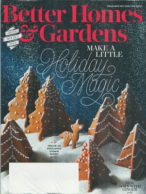 Better Homes And Gardens Magazine DECEMBER 2021, Special Double Issue, New-image