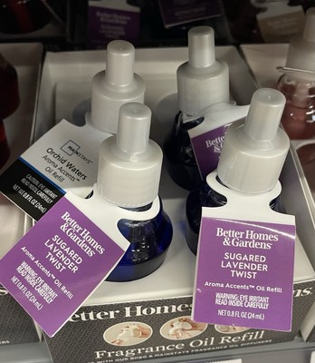 4 Count: Better Homes & Gardens Sugared Lavender Twist Oil Refills-image