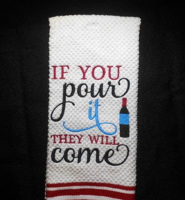Embroidered Kitchen Towel 