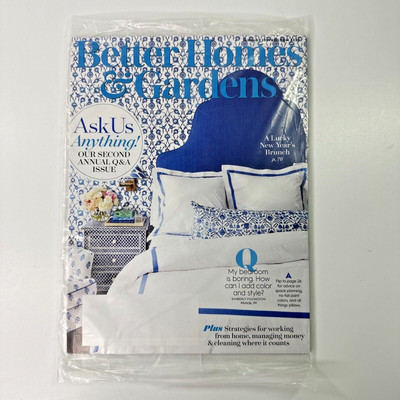 Better Homes & Gardens Magazine January 2021 Ask Anything Issue Food Lifestyle-image