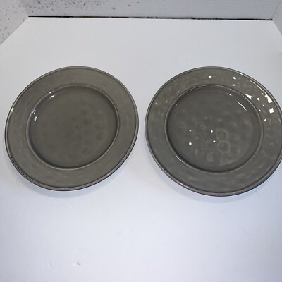 Pier 1 Imports MARTILLO-FOG GREY Salad Lunch Plates 8 1/2