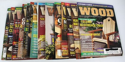 Lot of 14 Better Homes and Gardens Wood Magazine Late 90's Issues -image