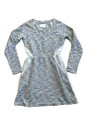 ANTHROPOLOGIE Saturday Sunday Cozy Long Sleeve Dress Gray Pockets / Small -image
