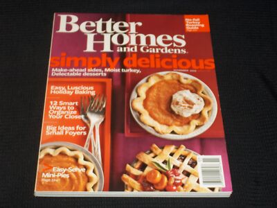 2009 NOVEMBER BETTER HOMES & GARDENS MAGAZINE - SIMPLY & DELICIOUS - E 4628-image