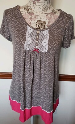 Women's Top By Designer Simply Vera Wang Size M Cozy Comfort Casual Stylish Soft-image