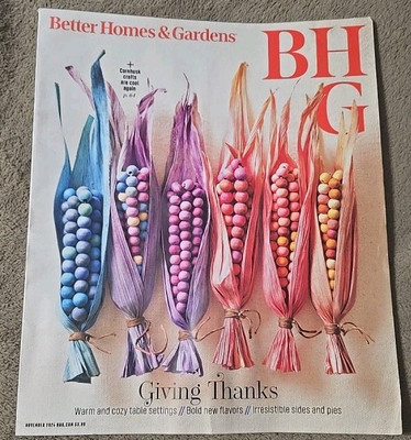 Better Homes & Gardens Magazine November 2024 FREE SHIP USA Giving Thanks Cozy -image