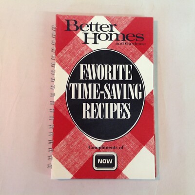 Vintage 1988 HC Better Homes and Gardens Favorite Time-Saving Recipes NOW Promo-image