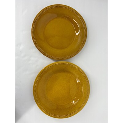 Pier 1 Imports Spice Route Ginger Round dinner plates set Of 2-image