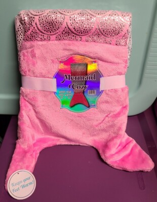 NWT - MERMAID TAIL COZY MICRO PLUSH BLANKET SLEEP SACK 22