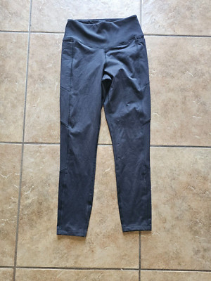 PINK Victoria’s Secret Cozy Mid-rise Black Pocket Leggings Sz Small Womens-image