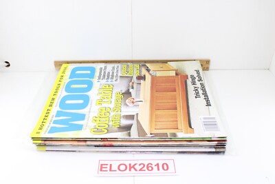 (7) WOOD MAGAZINE Better Homes and Gardens 2016 Complete Excellent -image