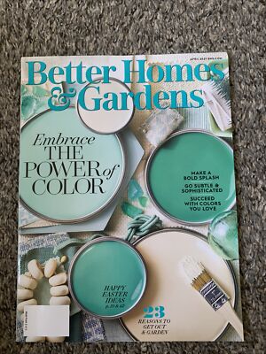 Better homes & gardens April 2021 embrace power of color great!-image