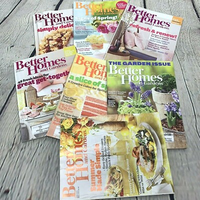 Better Homes Amd Gardens Magazine Lot 7 Back Issues Home Decor Recipes 2011 2012-image