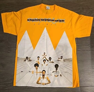 Earth Wind & Fire T Shirt M VTG Spirit Tour Alstyle Music Band Concert Album-image