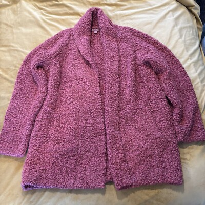 Barefoot Dreams  Boucle Shawl  Cardigan  Mahogany  X-large-image