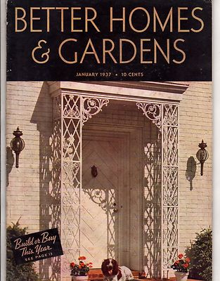 1937 Better Homes & Gardens JANUARY - Houses in Lancaster, Cazenovia, Riverhead-image