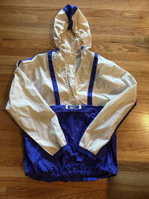 Vintage Y2K Nike Track Jacket Mens Large Zip Pocket Nylon Lined Colorblock-image