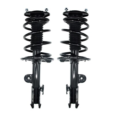 Pair Front Complete Shocks Struts w/ Coil Springs For 2006-2012 Toyota RAV4 L4-image