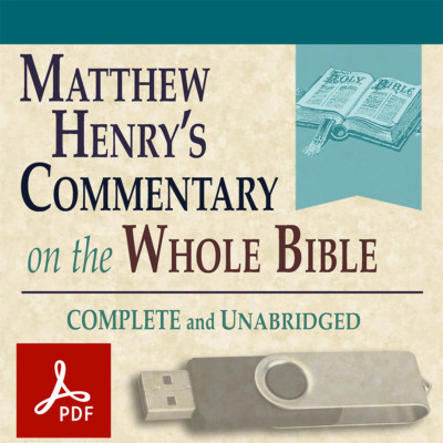 Matthew Henry Complete Commentary Whole Bible-ALL 6 VOLUMES +Concise Version-USB-image