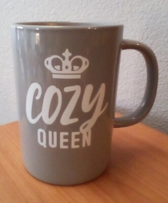 Porcelain Cozy Queen Mug Gray - Threshold - 14oz-image
