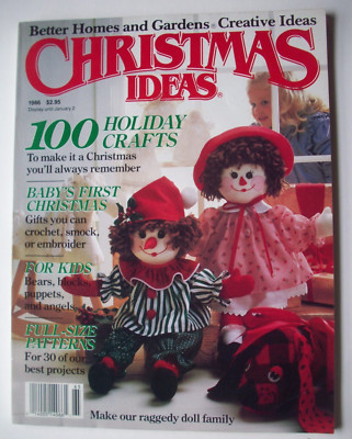 BH&G Christmas Ideas 1986 magazine patterns crafts 100 Holiday ideas-image