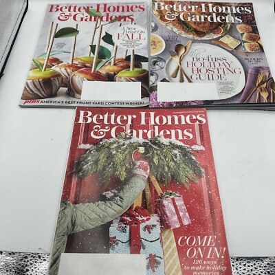 Better Homes & Gardens 3-Issues Oct. thru Dec. 2019 Pre-Owned Good Conditions -image