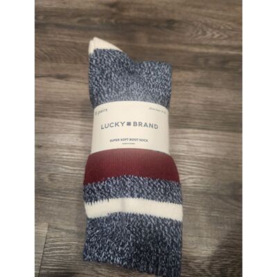 Lucky Brand NWT Cozy Winter Boot Socks Multi-Pack Womans Size 4-10-image
