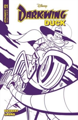 DARKWING DUCK 1:75 JACOB EDGAR PURPLE Variant Cover Disney Dynamite Comics-image